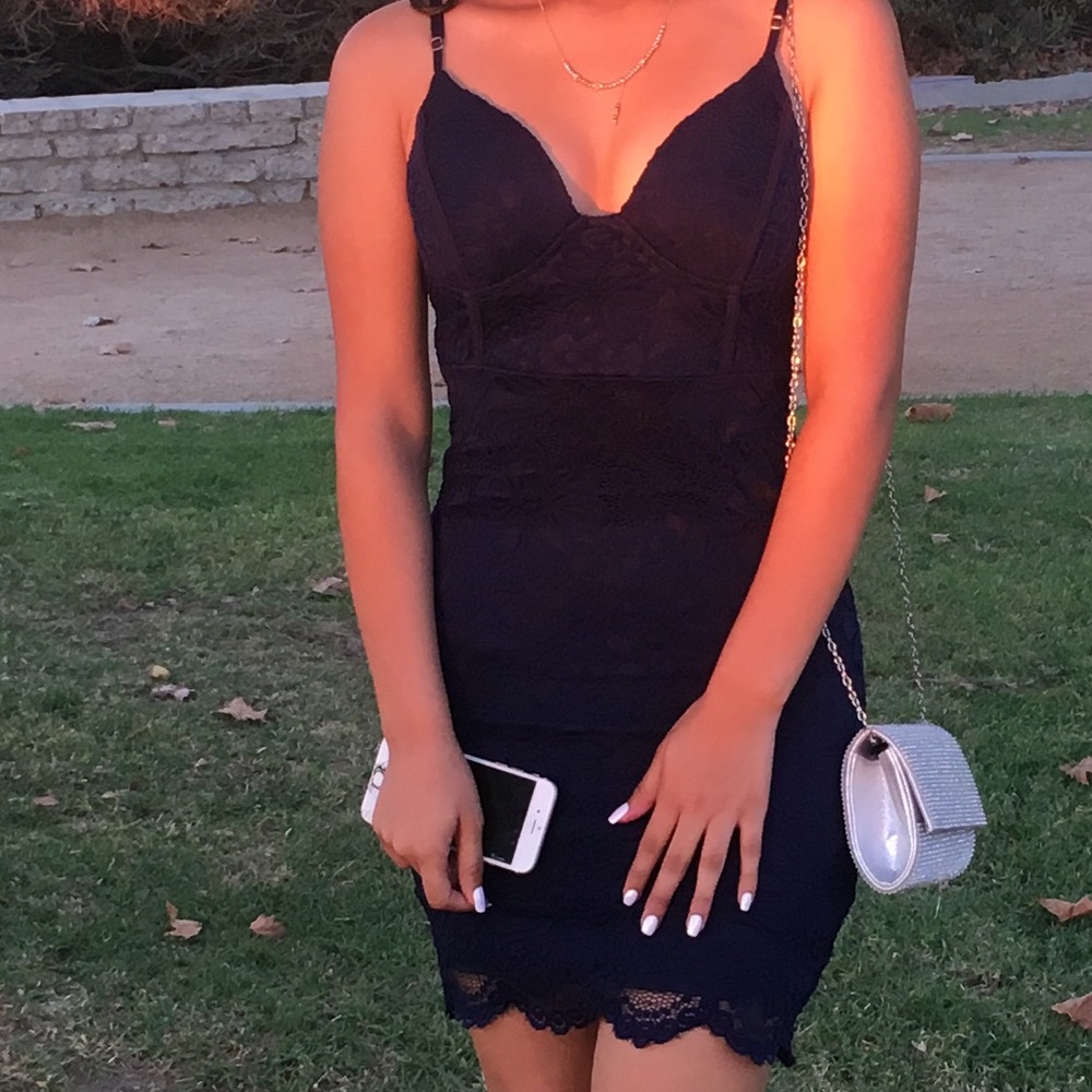 windsor navy blue dress